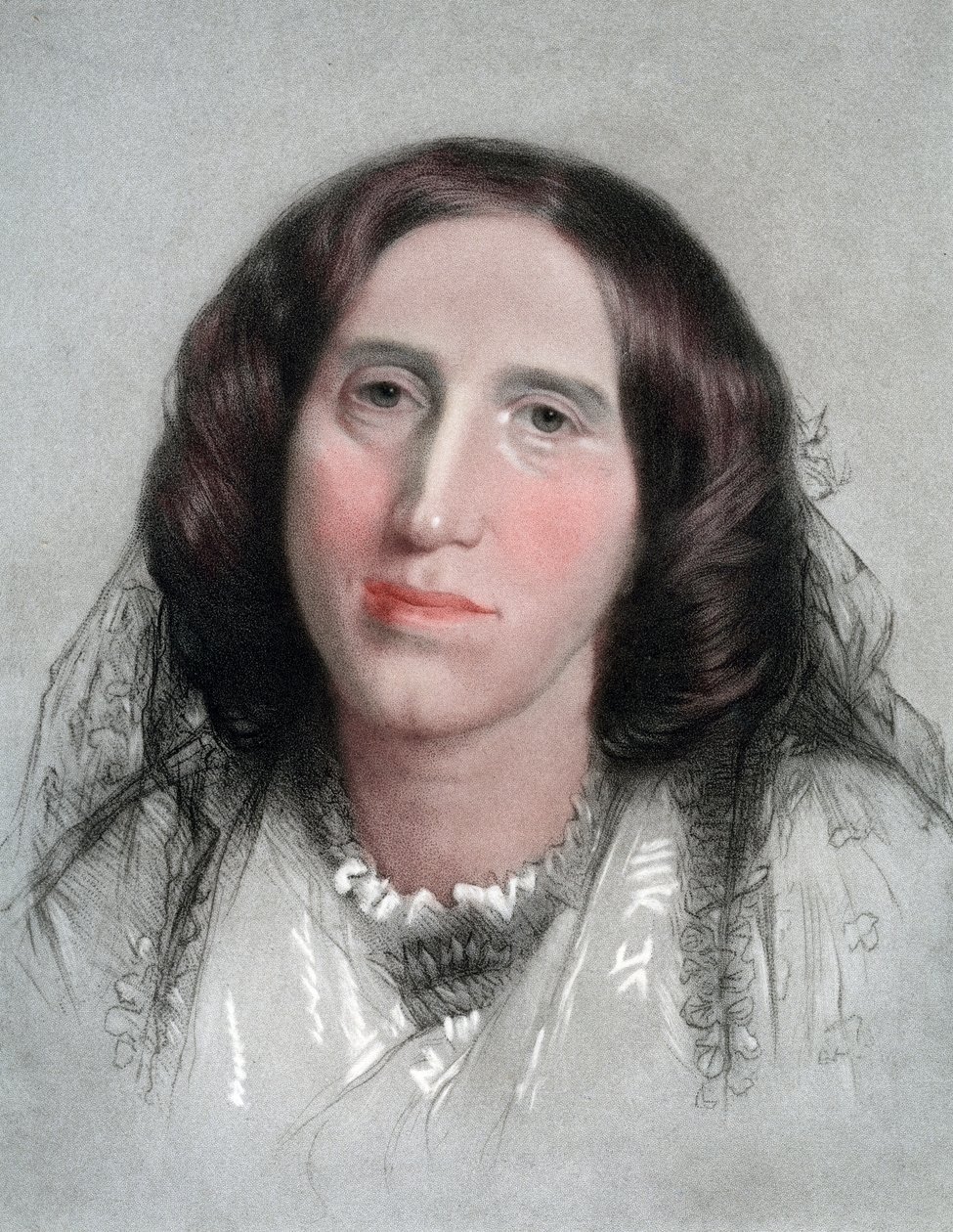 George Eliot, İngiliz romancı, 19. yüzyıl by G Sidney Hunt