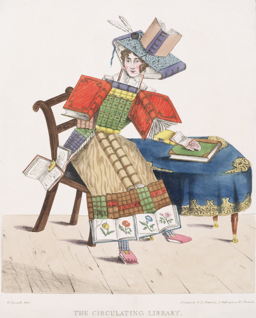 Dolaşan Kütüphane, 1830 by G. Spratt