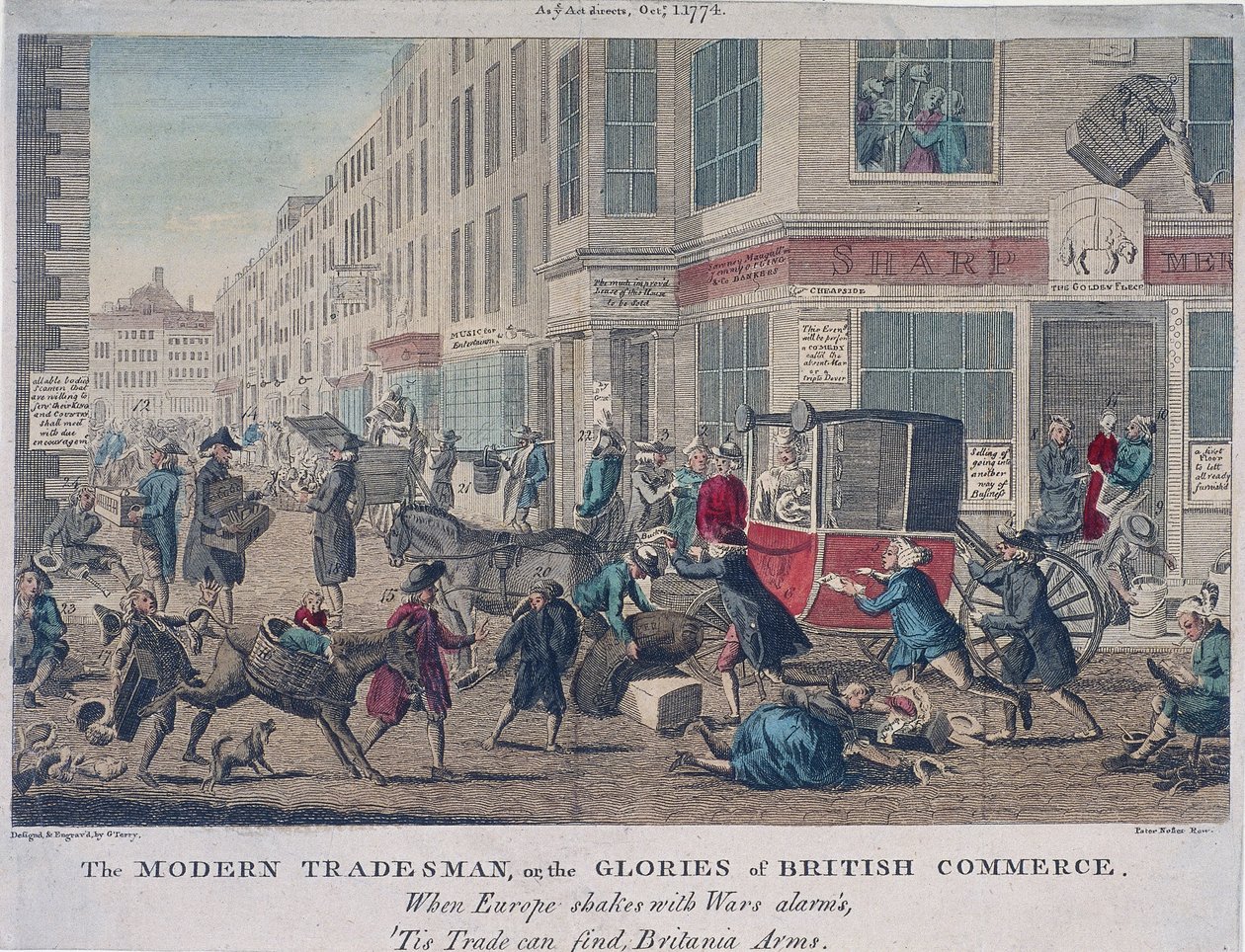 "Modern tüccar veya İngiliz ticaretinin görkemi", 1774 by G Terry