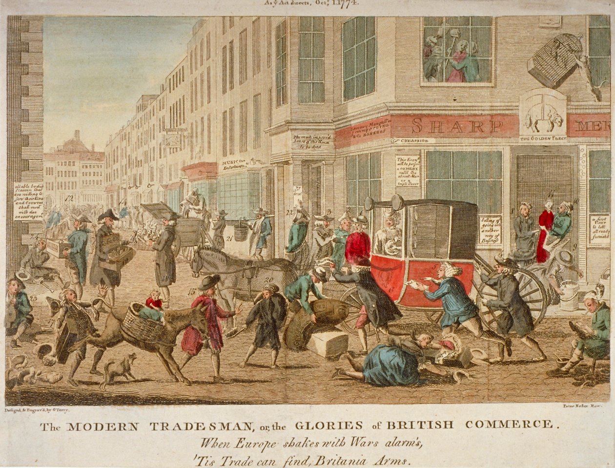 "Modern tüccar veya İngiliz ticaretinin görkemi", 1774 by G Terry