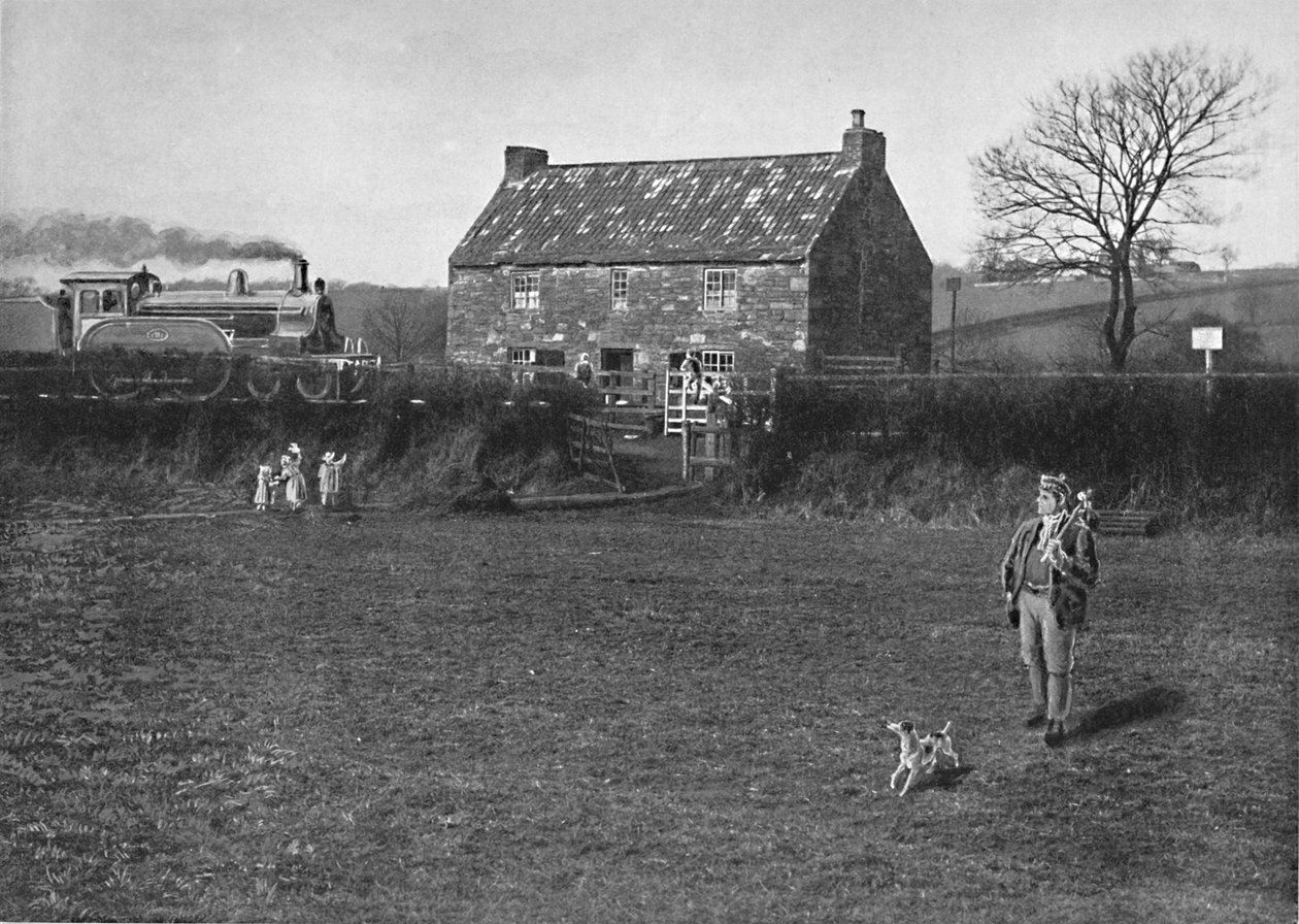 George Stephensons Doğum Yeri, Wylam, c1896 by G. W. Wilson and Company