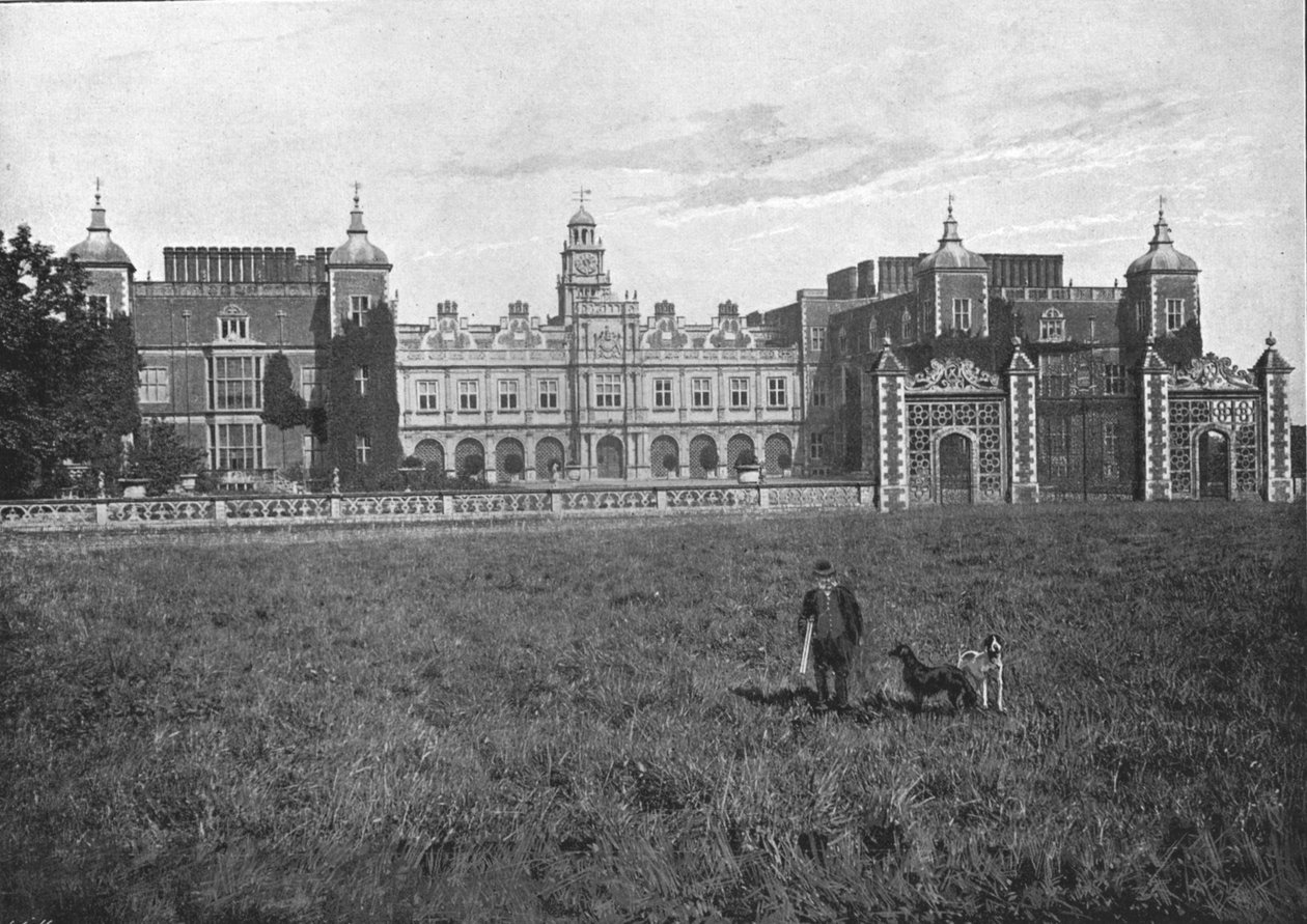 Hatfield Evi, Güney cephesi, c1900 by G. W. Wilson and Company