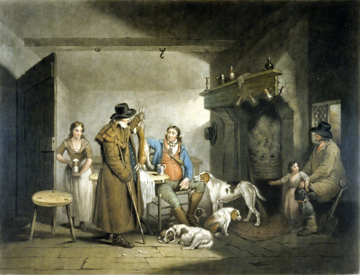 William Ward tarafından oyulmuş bir Country Alehouse'un içinde by G. and Ward J. Morland