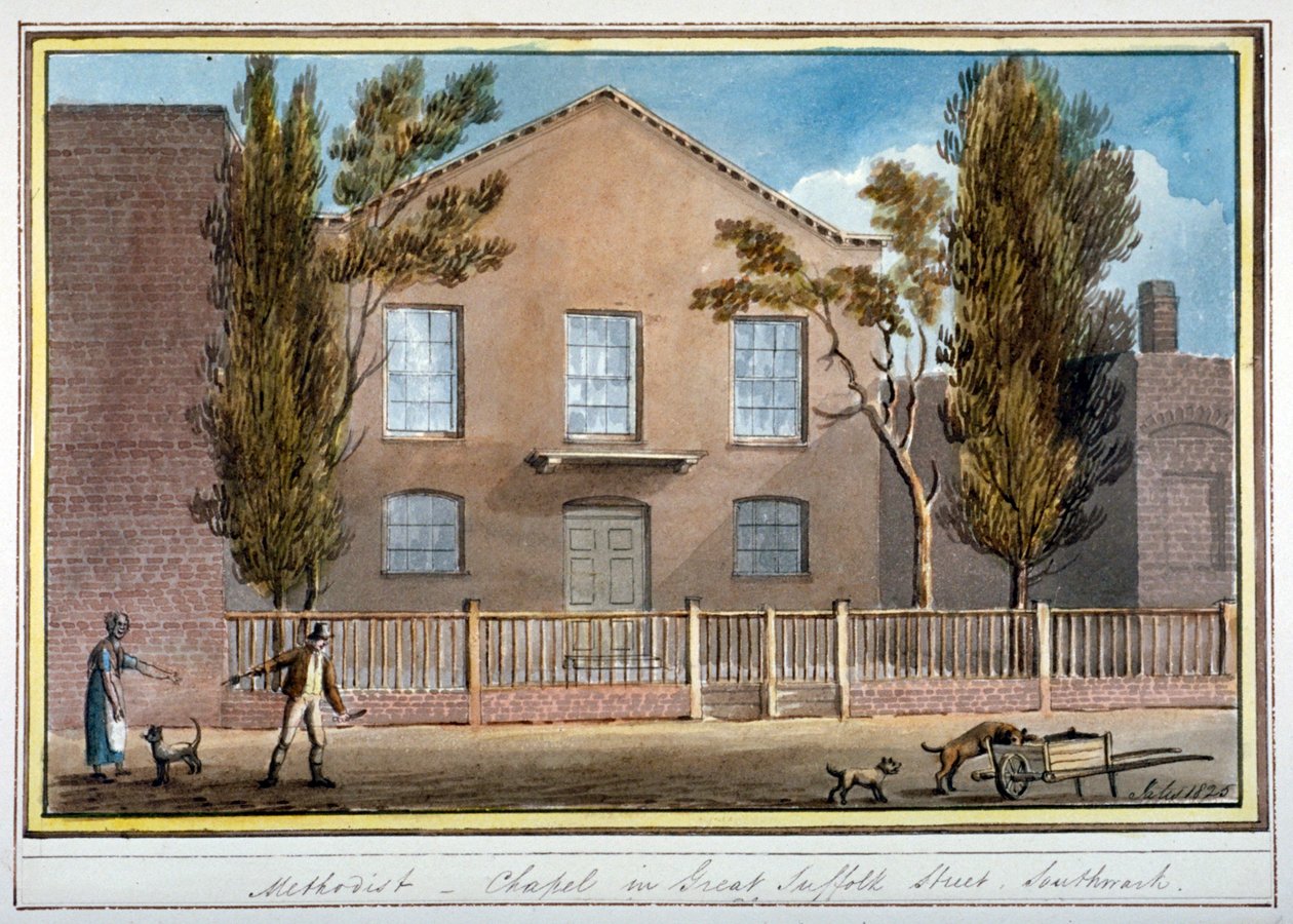 Metodist Şapeli, Great Suffolk Caddesi, Southwark, Londra, 1825 by G Yates