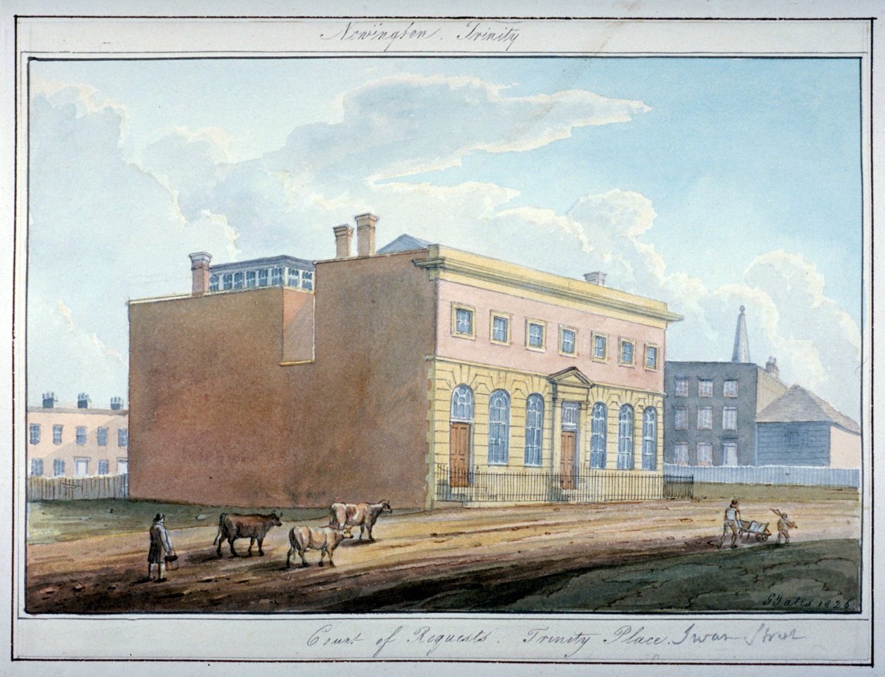 Talepler Mahkemesi, Trinity Place, Southwark, Londra, 1826 by G Yates