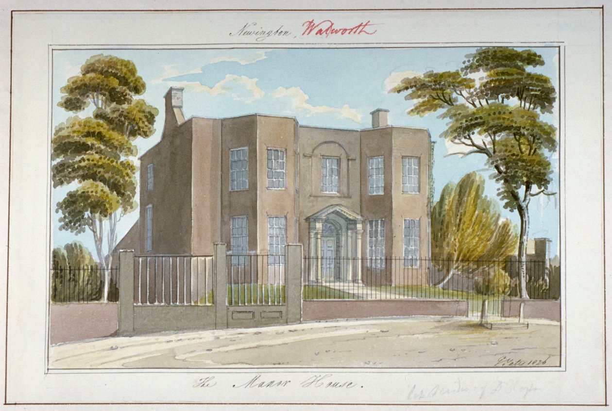 Malikane, Newington, Southwark, Londra, 1826 by G Yates