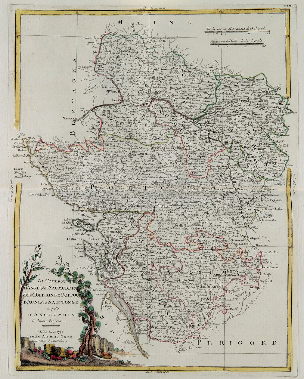 Anjou, Saumurois, Touraine ve Poitou, Aunis ve Saintonge
