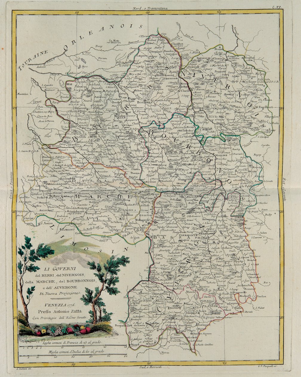 Berri, Nivernois, Marche, Bourbon ve Auvergne