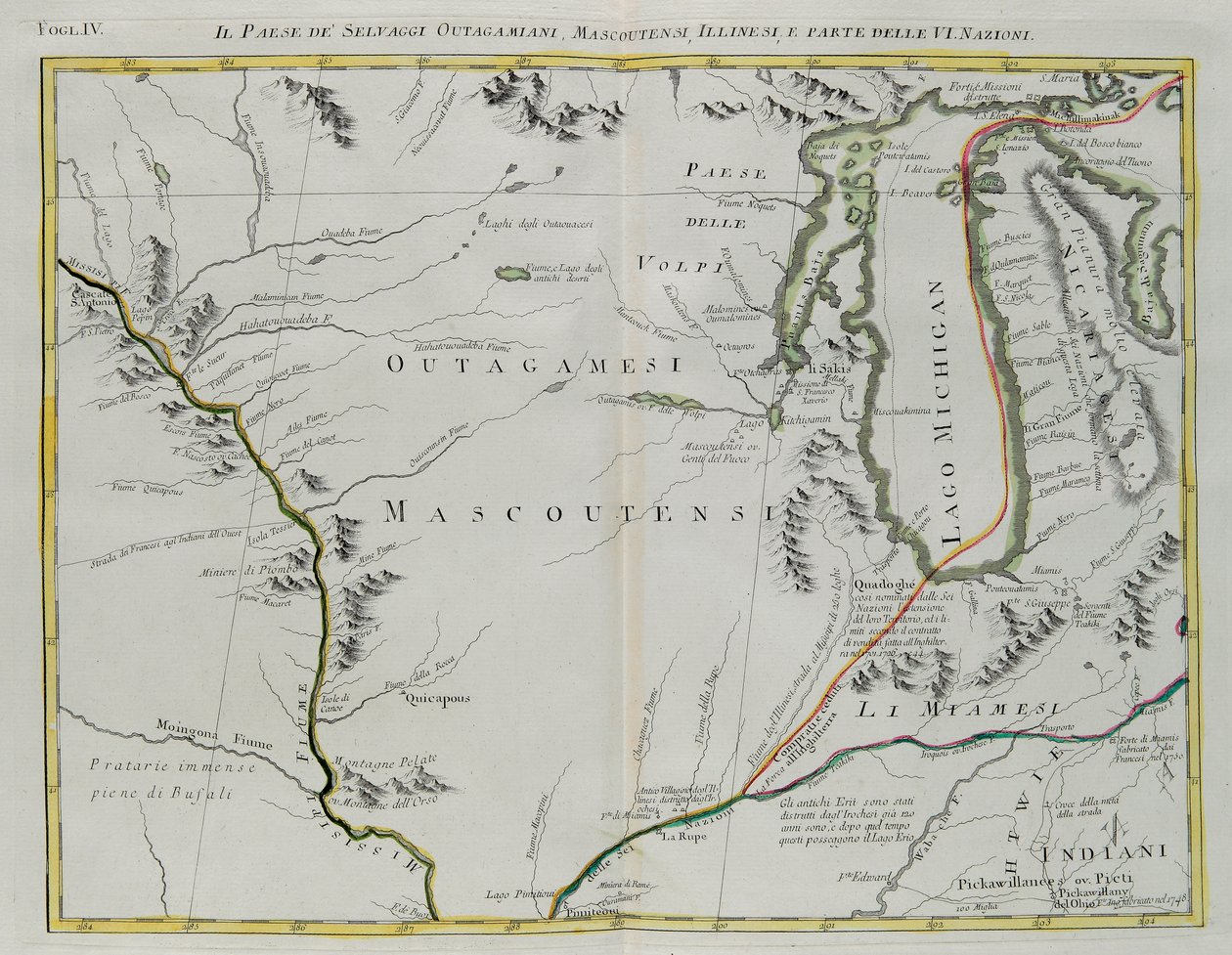 Outagamie, Mascoutin, Illinois Kızılderilileri ve Altı Ulus