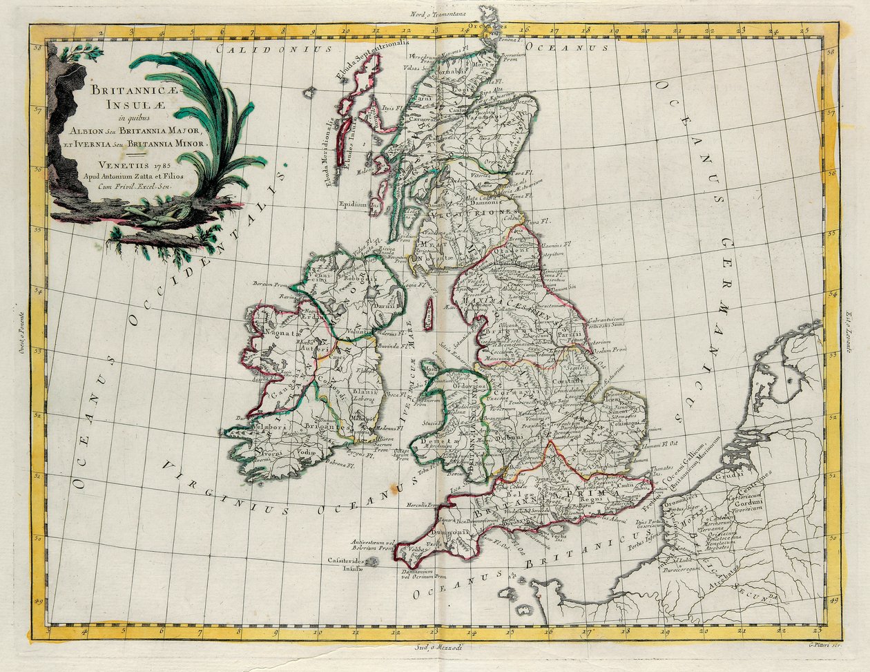 Albion veya Büyük Britanya ve Ivernia veya Küçük Britanya