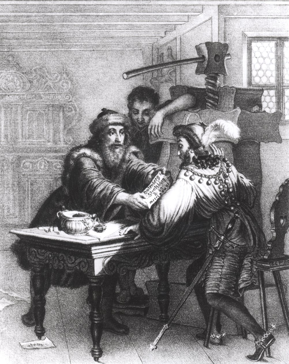 Matbaanın Buluşu, 1827 by Gabriel Christophe Guerin