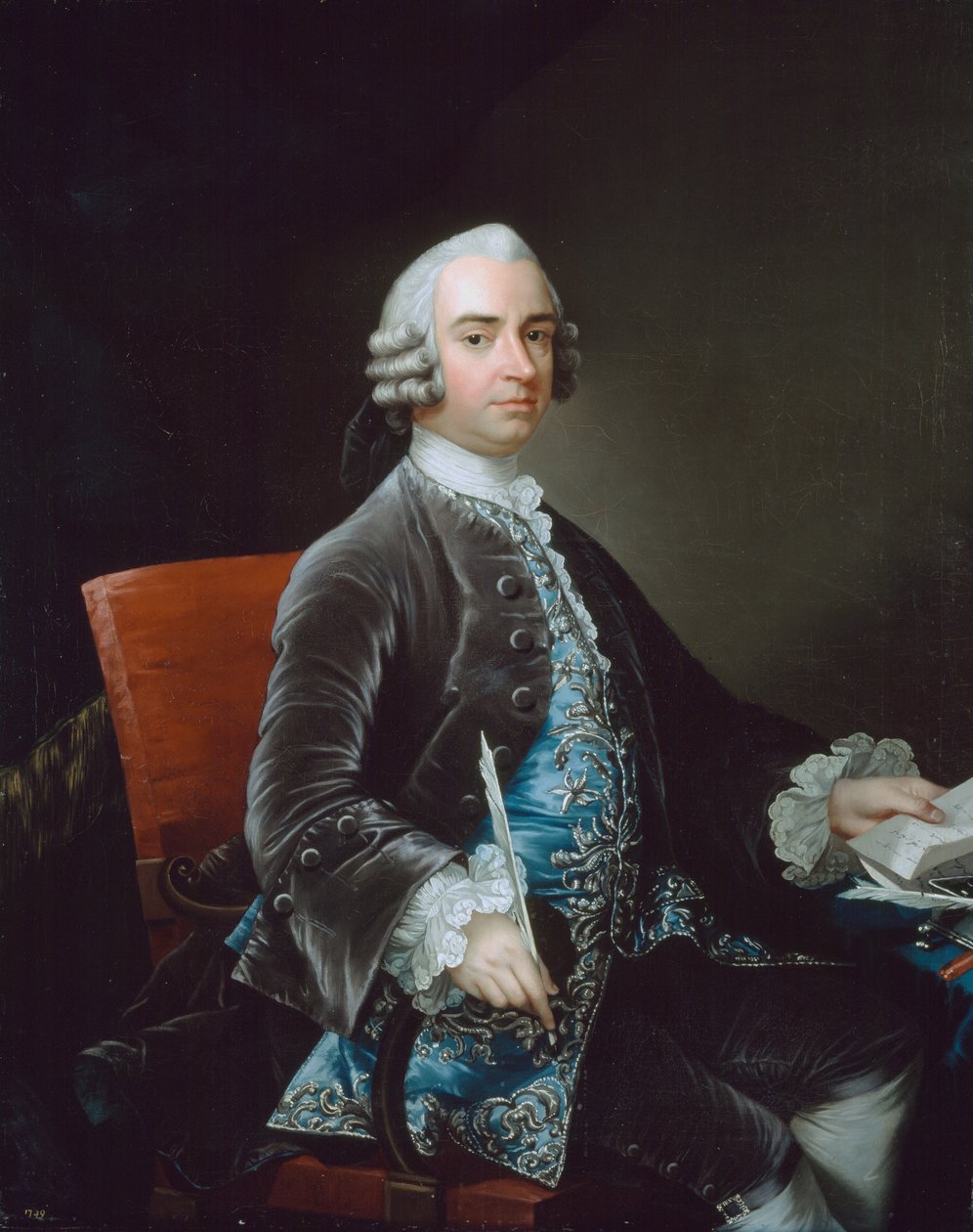John Larpent (1710-97) Kuzey Departmanı Baş Katibi, 1749 by Gabriel Mathias