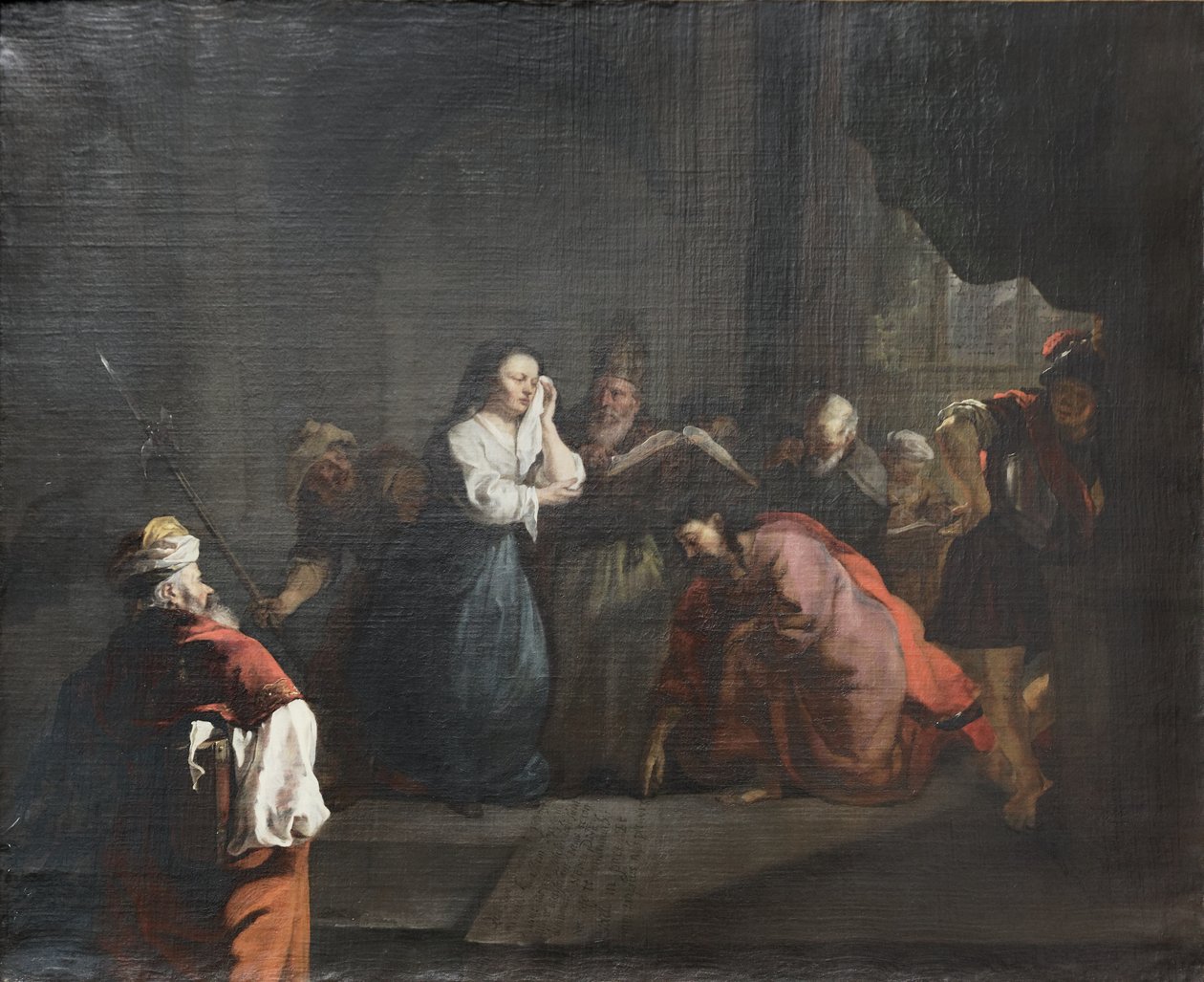 Mesih zina yapan kadının savunmasını alıyor by Gabriel Metsu