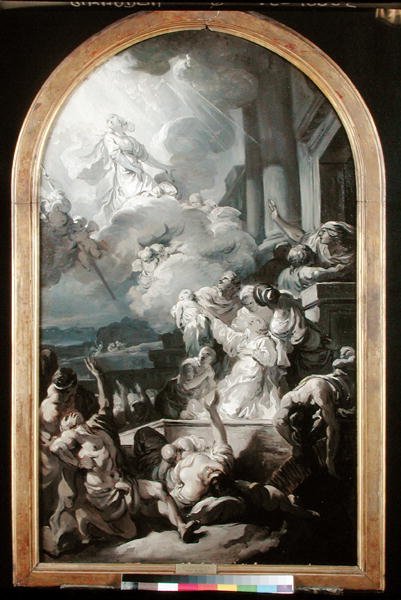 Aziz Genevieve Mucizesi, c.1765 by Gabriel Francois Doyen