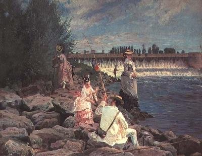 Seine Nehrinde Balık Tutmak by Gabriel Guay