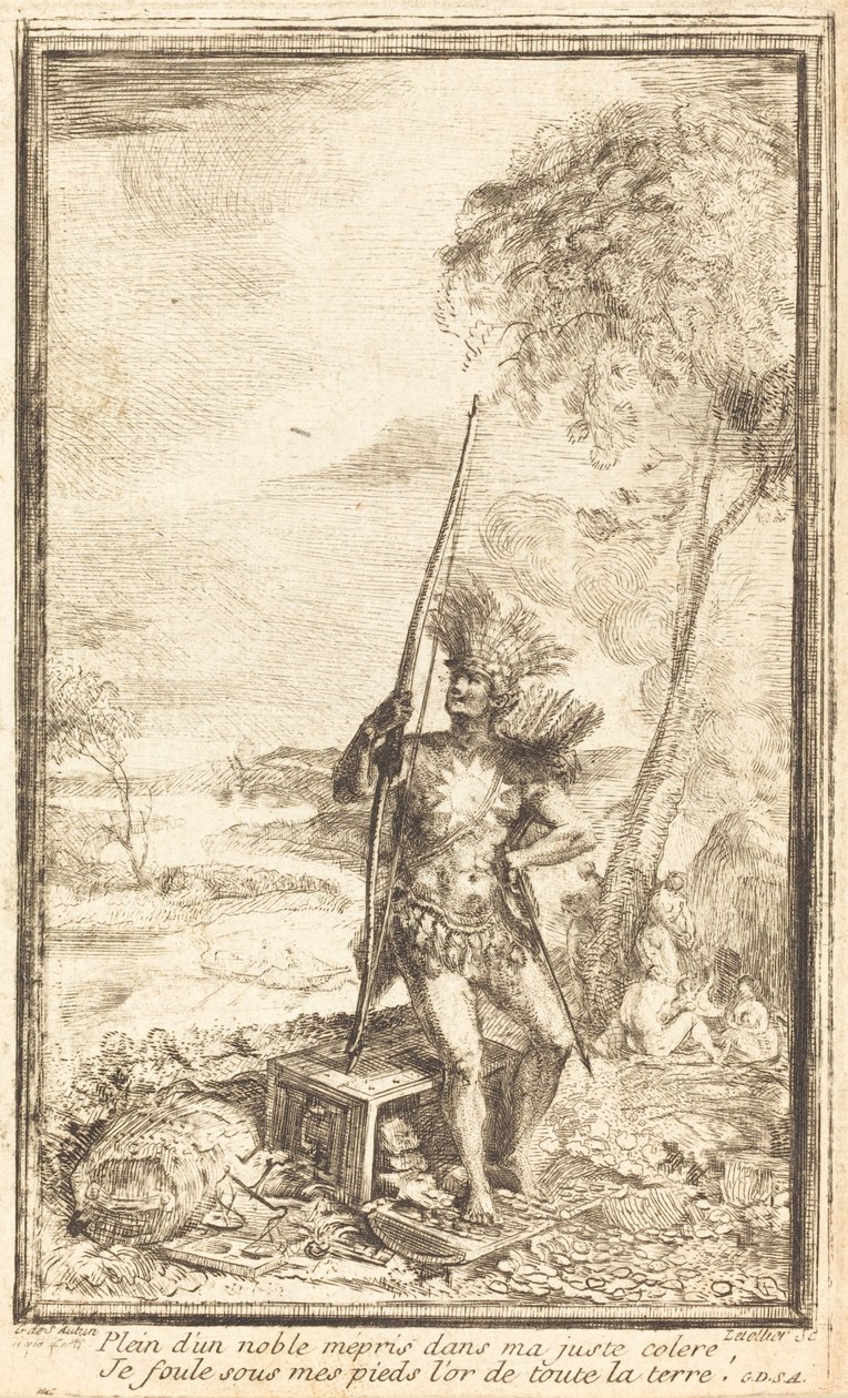 Frontispiece: Alegorik Kompozisyon (Alegorik Kompozisyon) by Gabriel Jacques de Saint Aubin