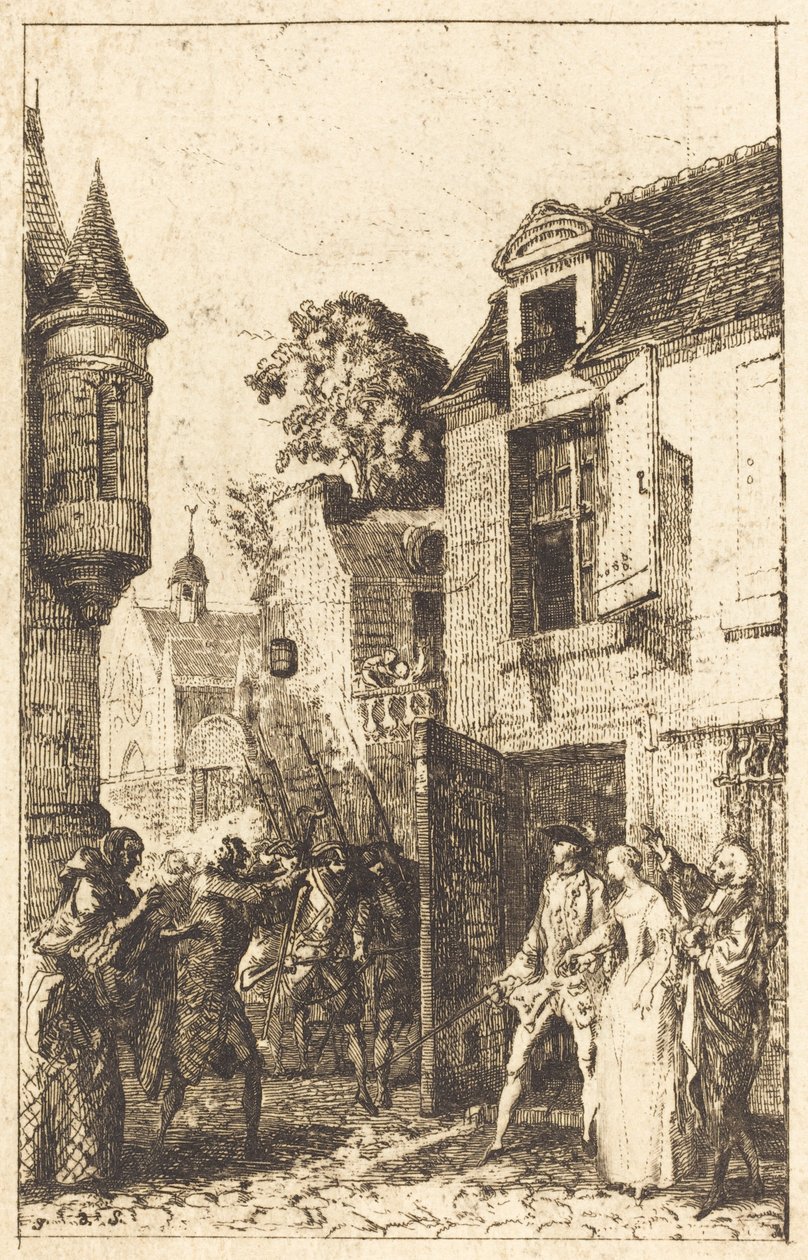 Asla her şeyi düşünmüyoruz by Gabriel Jacques de Saint Aubin