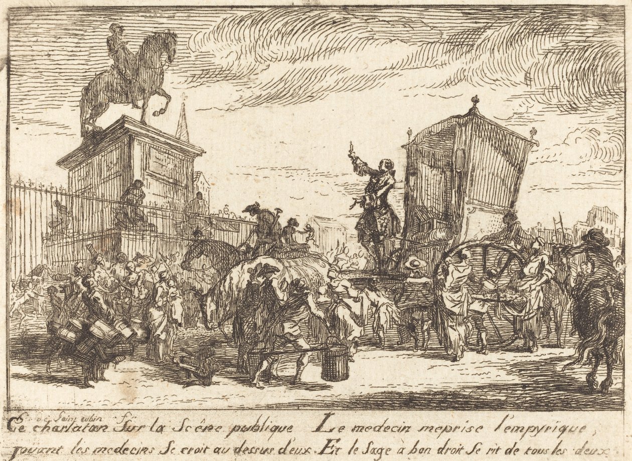 Şarlatan (Le şarlatan) by Gabriel Jacques de Saint Aubin
