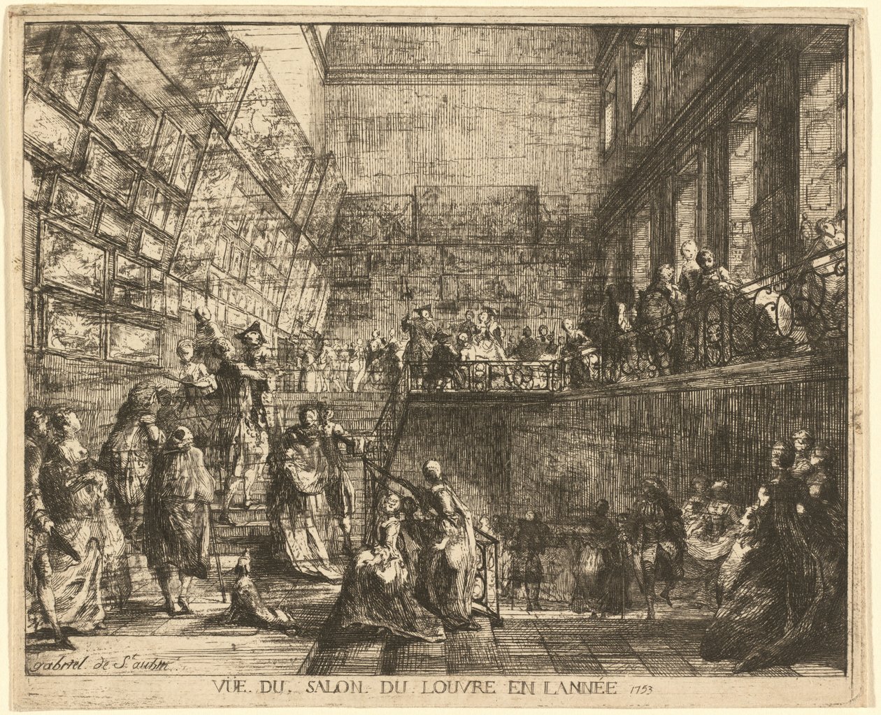 1753 yılında Salon du Louvre