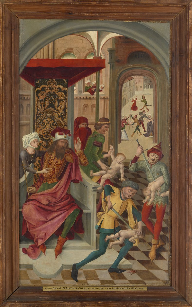 Tegernsee manastır kilisesinden St. Vitus sunağının kanadı; Ön: Bethlehem