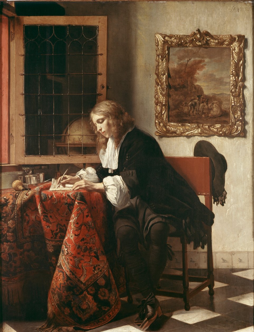 Adam Mektup Yazıyor by Gabriel Metsu