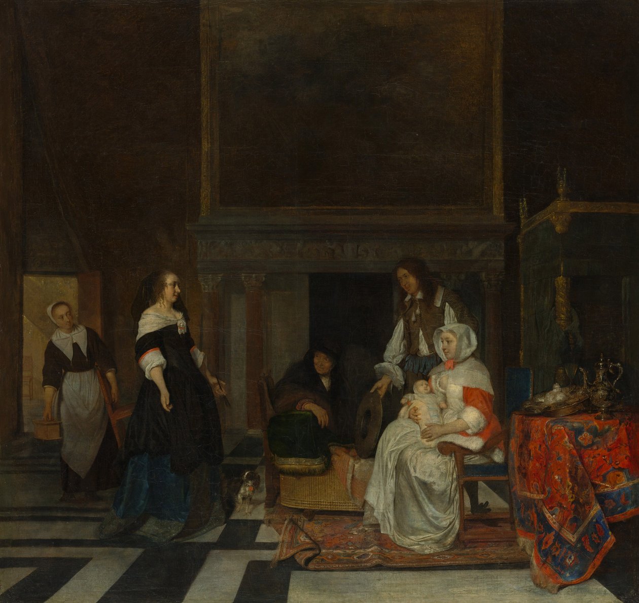 Kreş Ziyareti by Gabriel Metsu
