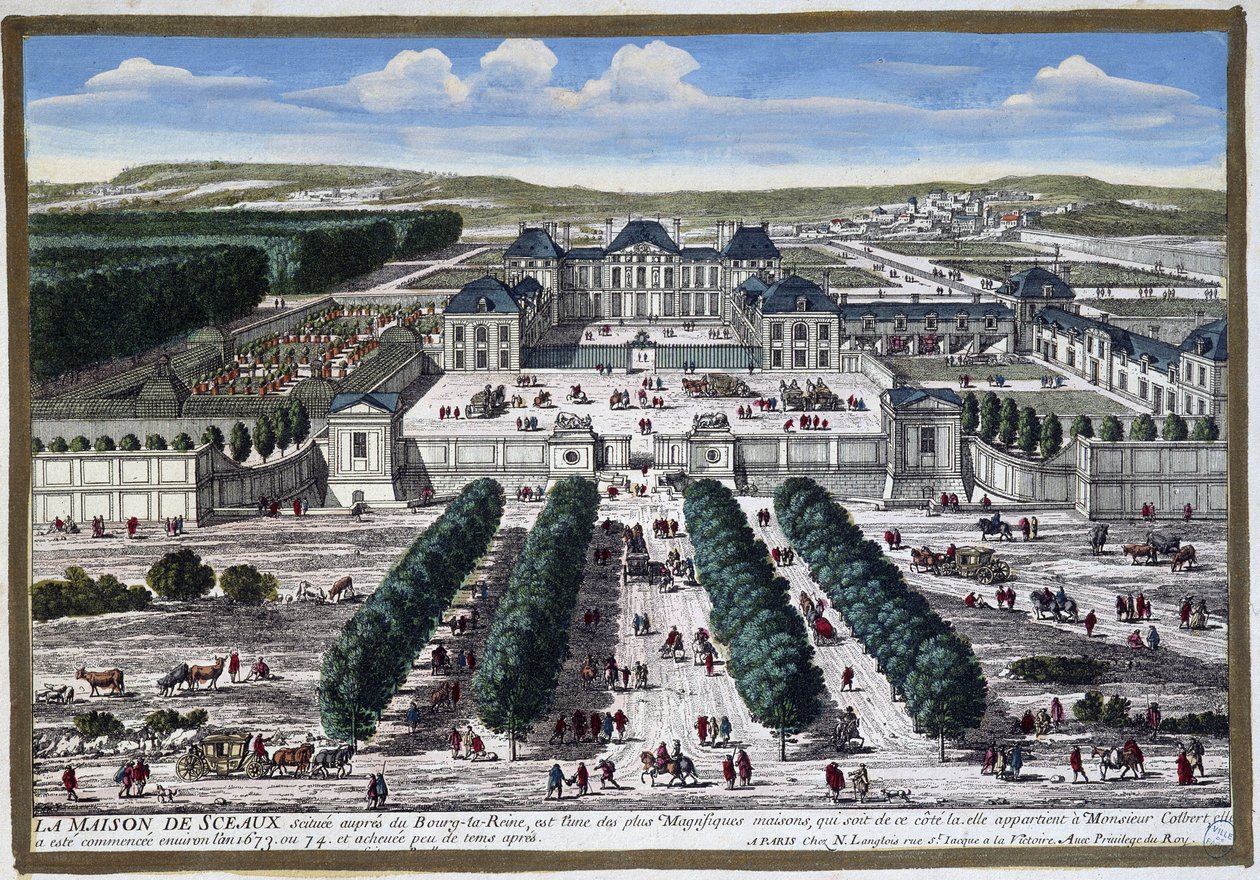 Château de Sceaux (Le bizimkinin bahçeleri), Perelle tarafından by Gabriel Perelle
