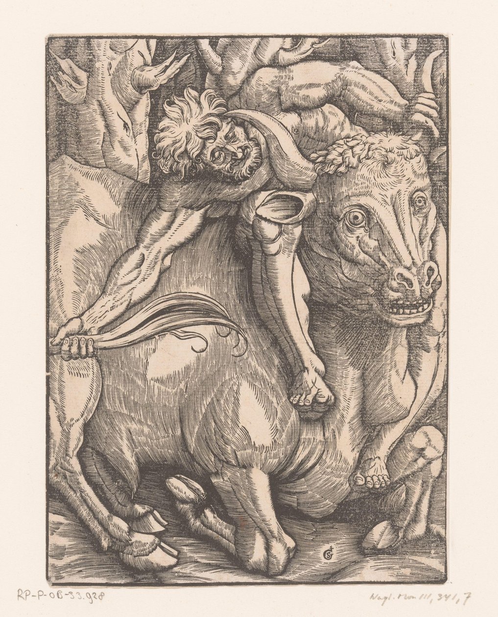 Herkül, Herkül'ün Acheloüs İşçileri ile güreşiyor (dizi adı) by Gabriel Salmon