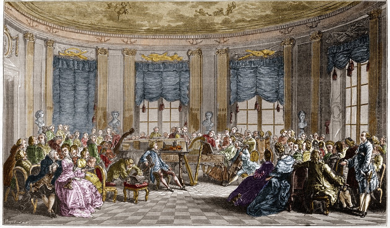 Madame la Comtesse de Saint Brisson tarafından verilen bir müzik konseri - Duclos d