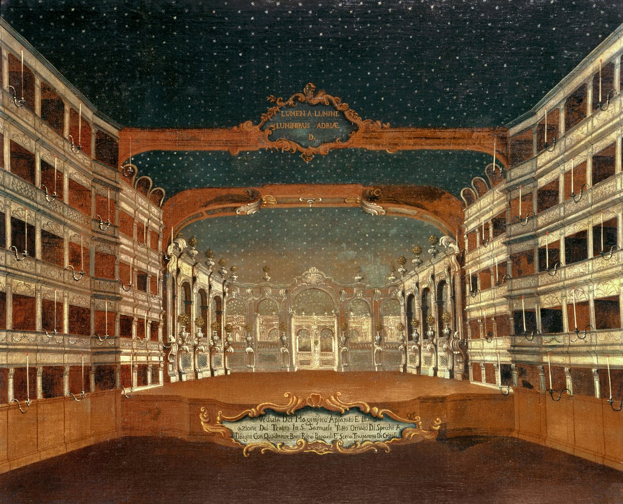 Interior of the San Samuele Theatre, Venice  by Gabriele Bella