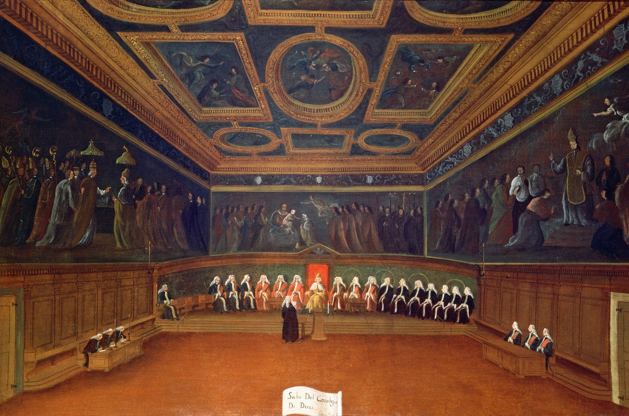 On Konseyi Odası, Doges Sarayı, Venedik by Gabriele Bella