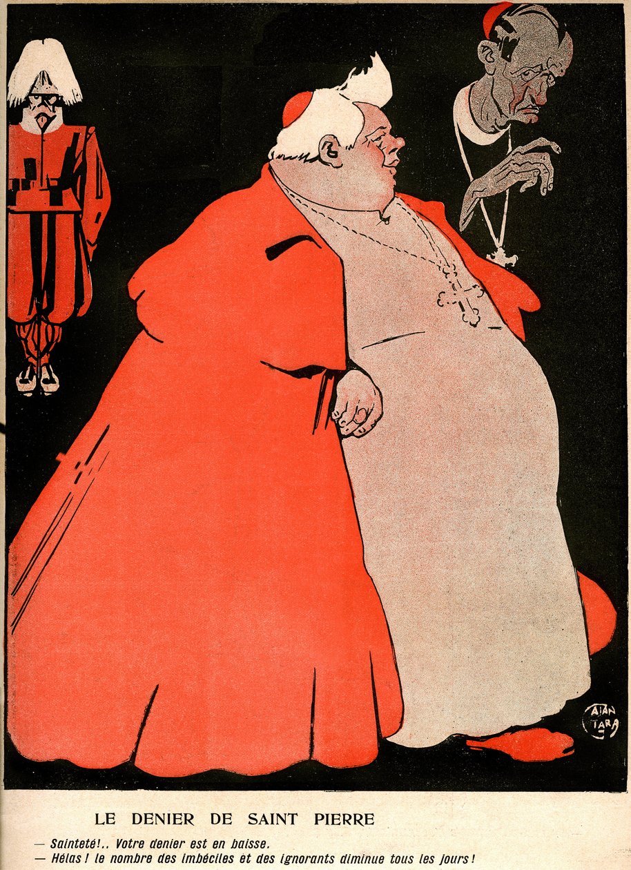'Tereyağı tabağı' özel Vatikan (n°242, 18 Kasım) by Gabriele (1865 1937) Galantara