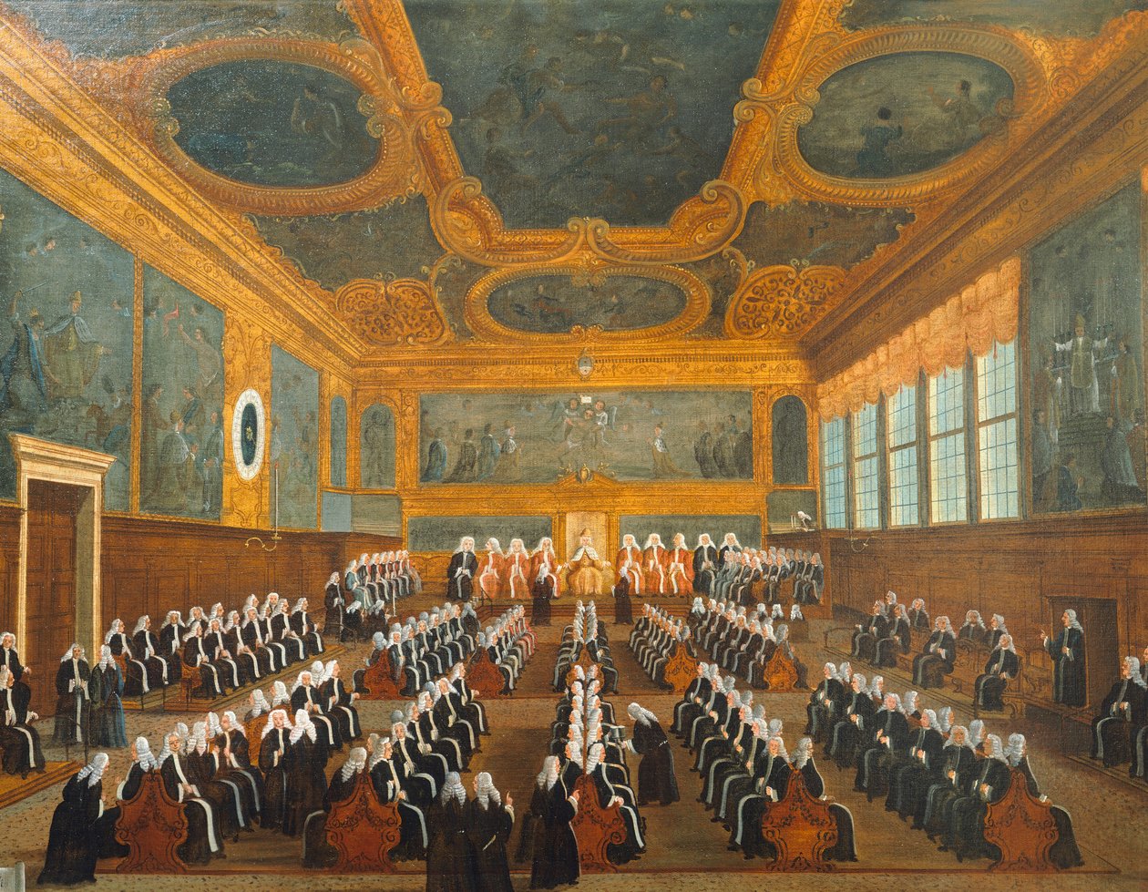Pregadi Konseyi, Gabriel Bella (1730-1799), tuval üzerine yağlıboya, 96x149 cm by Gabriele Bella