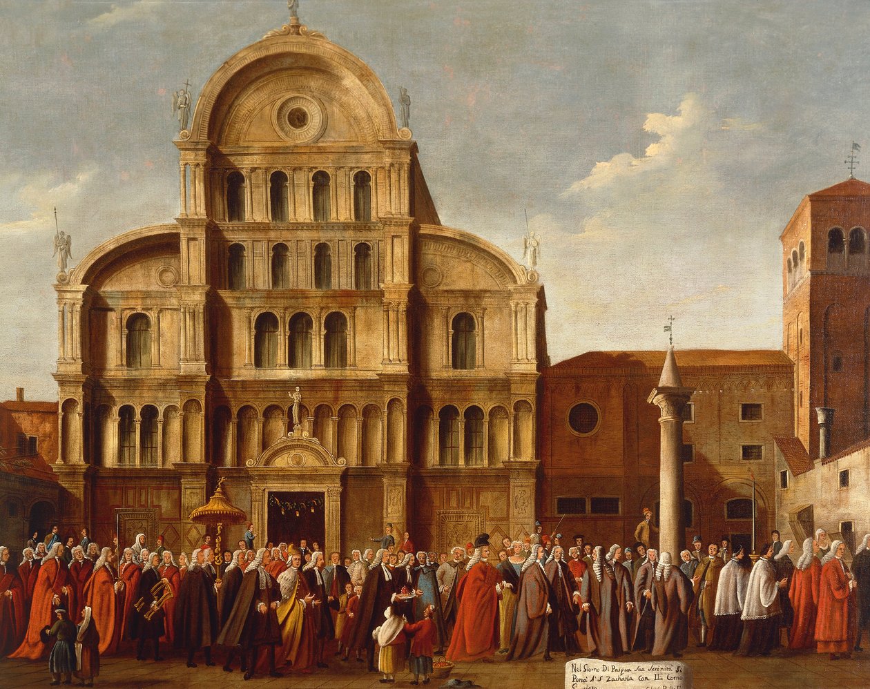 İtalya, Veneto, Venedik, San Zaccaria Kilisesi tarafından Venedik Doge by Gabriele Bella