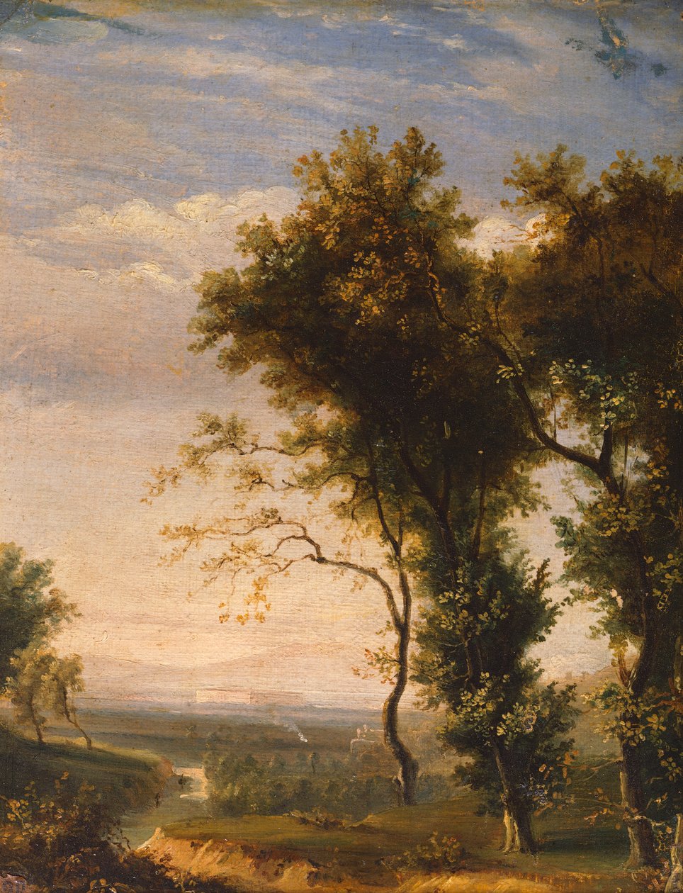 Caserta Parkı (tuval üzerine yağlı boya) by Gabriele Smargiassi