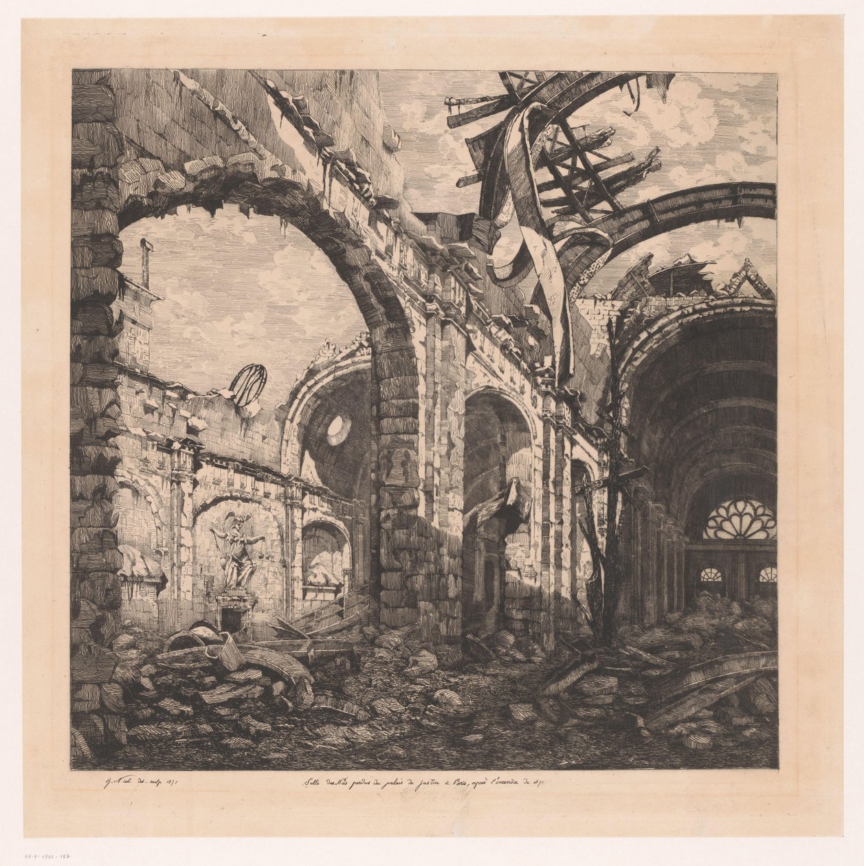 Ruïne van de Salle des Pas Perdus, Paris