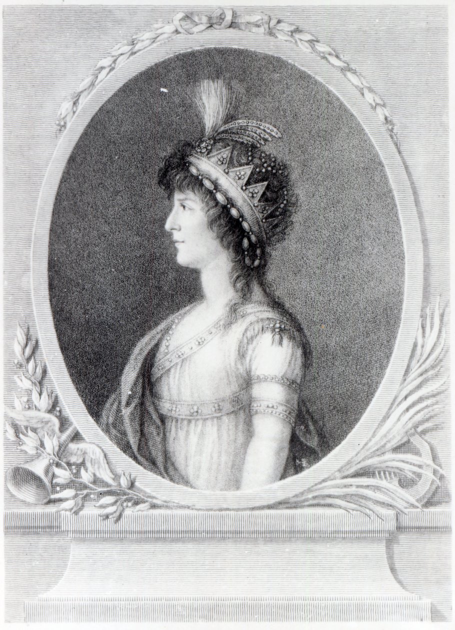 Angelica Catalani, Francesco Bartolozzi tarafından kazınmış, 1802 by Gaetano Basteris