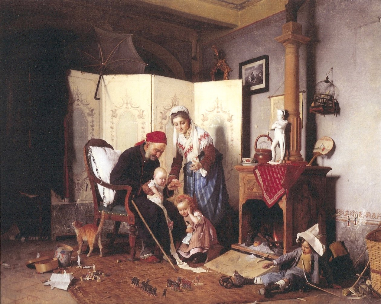 Asker Oyunu, 1878 by Gaetano Chierici
