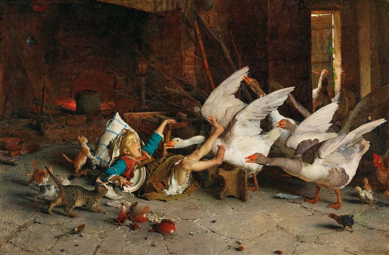 Bir felaket Bir felaket, 1887. by Gaetano Chierici