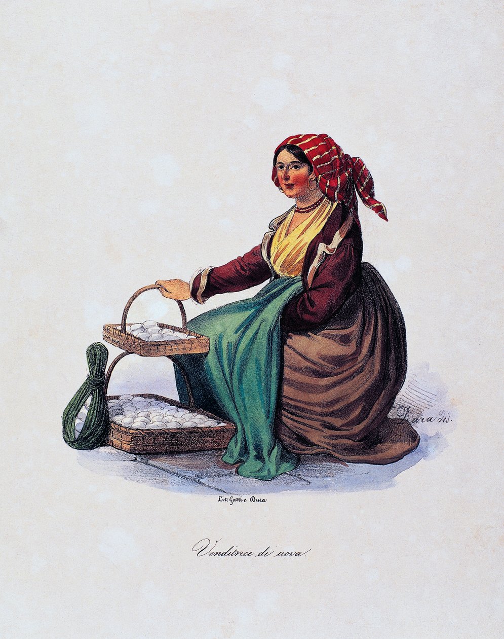 Yumurta satıcısı, Gaetano Dura (1805-1878), İtalya by Gaetano Dura