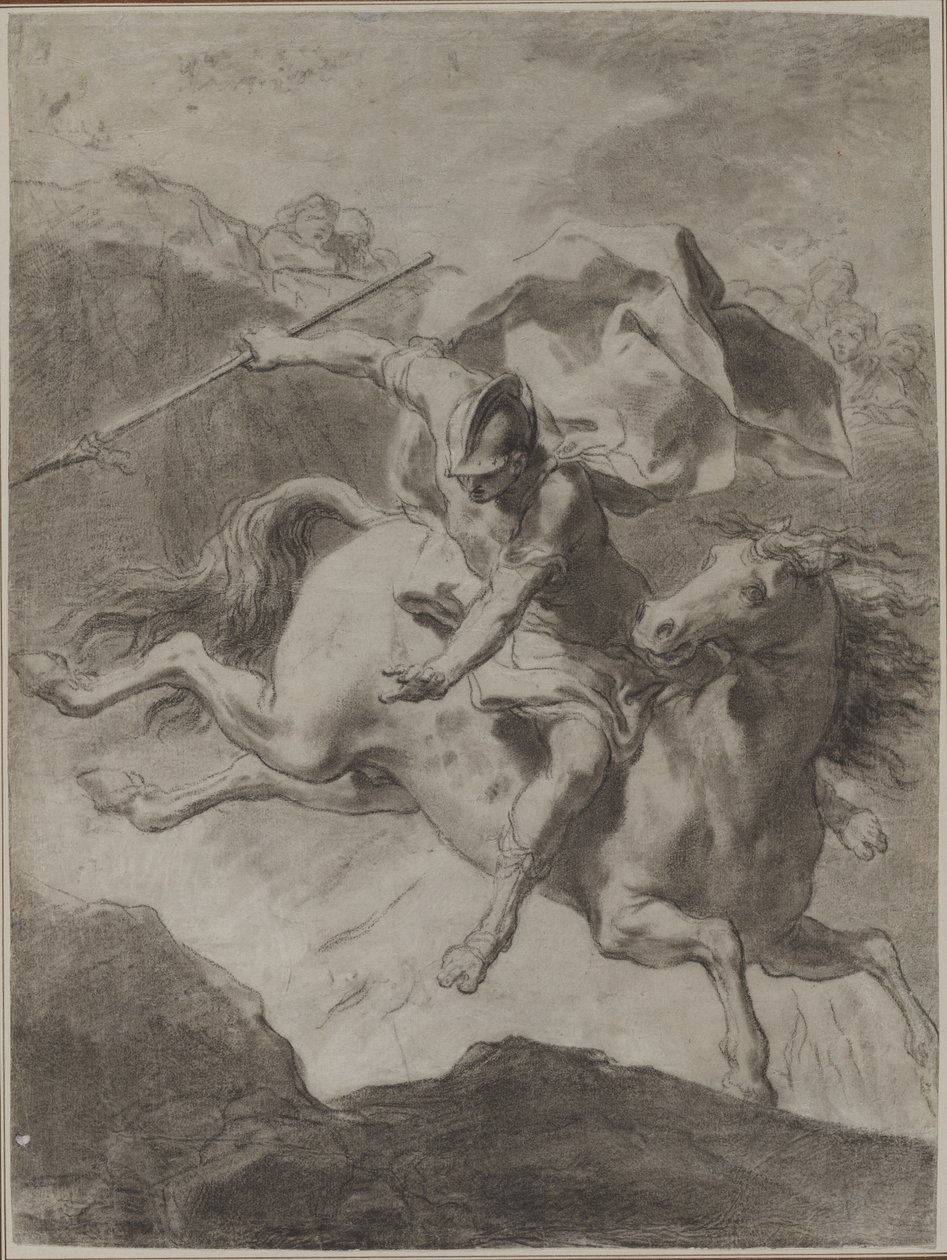 Marcus Curtius'un ölümü by Gaetano Gandolfi