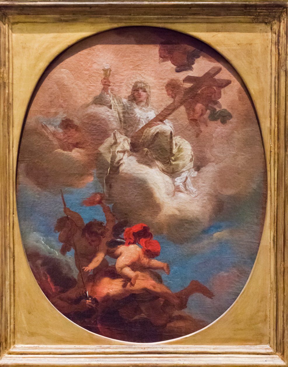 Dinin Zaferi (panel üzeri yağlıboya) by Gaetano Gandolfi