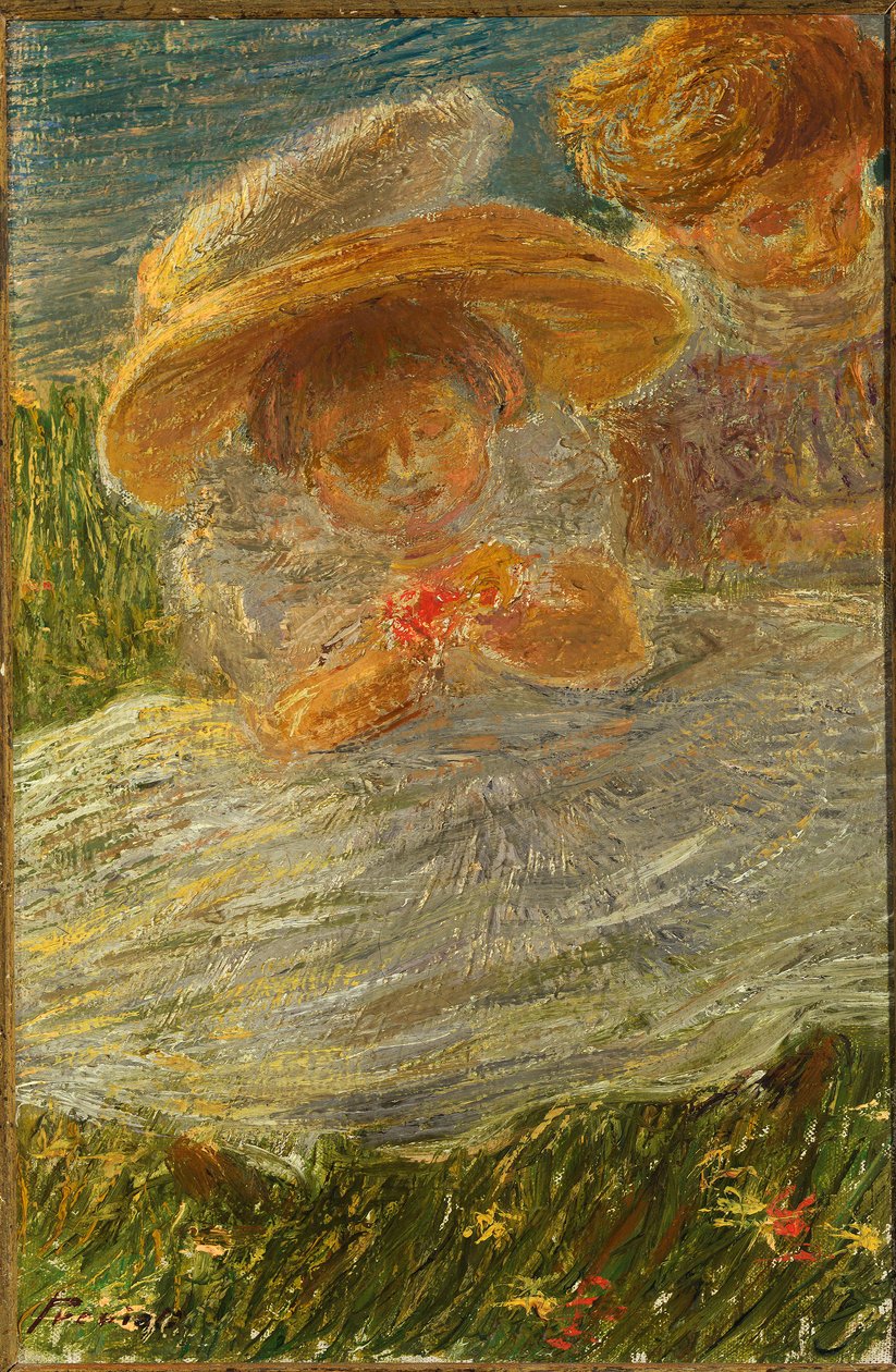 Çimenlerin üzerinde çocuklar by Gaetano Previati