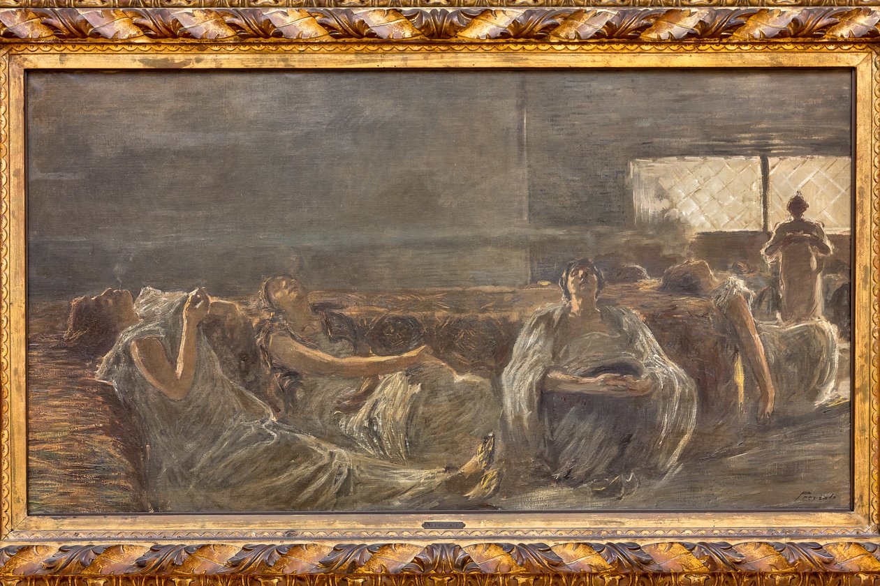 Haşhaş: afyon tiryakileri by Gaetano Previati