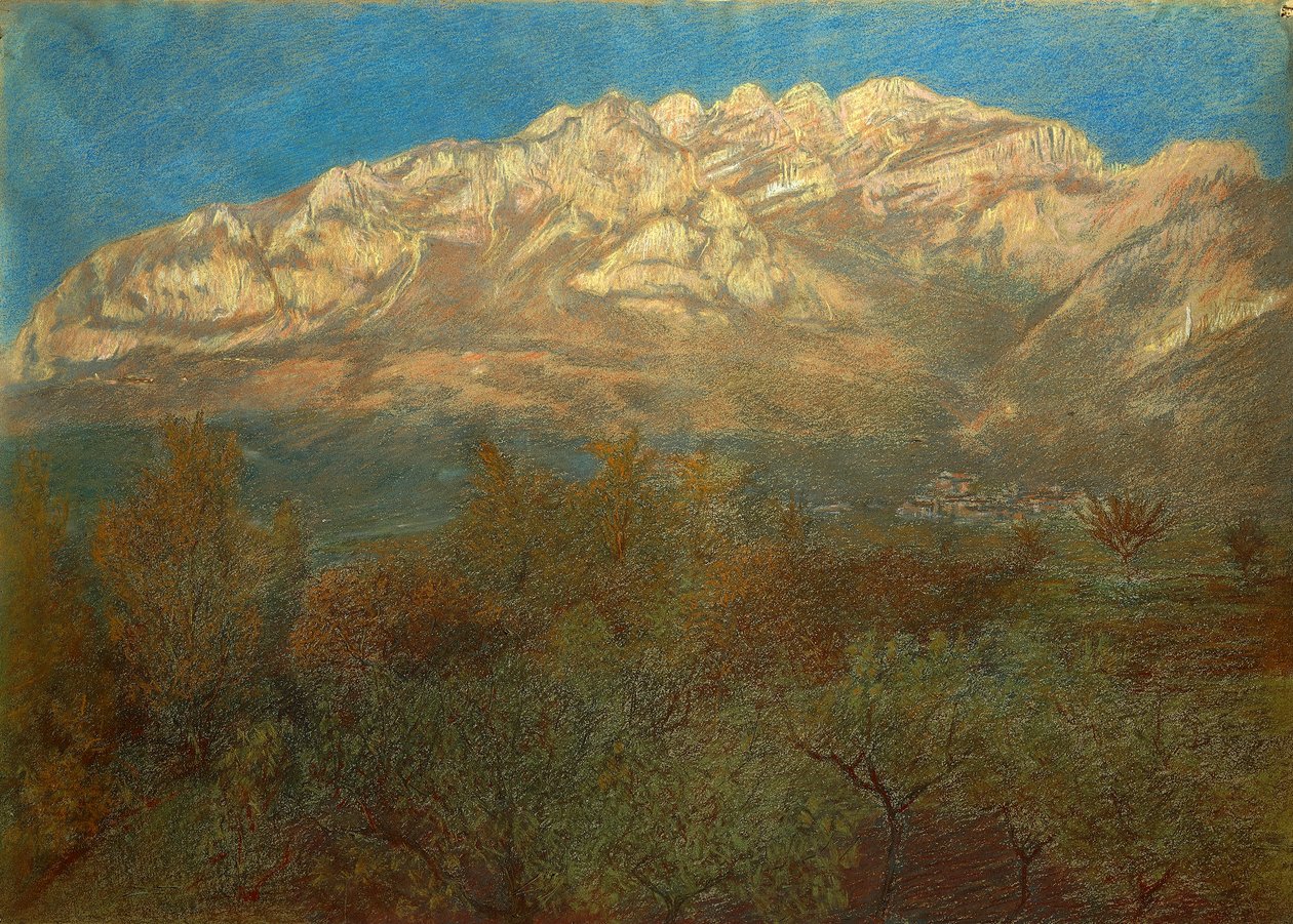 Resegone Dağı by Gaetano Previati
