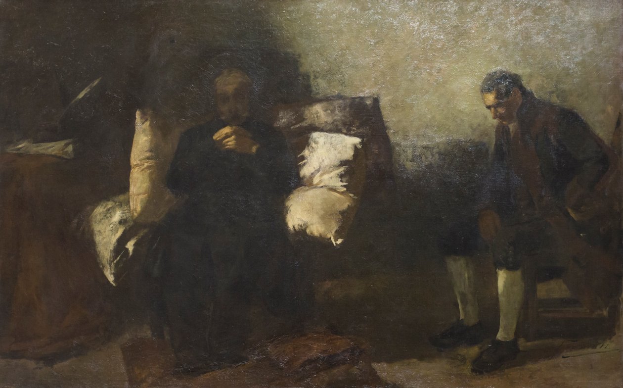 Carlo Alberto, Porto'nun son saatleri by Gaetano Previati