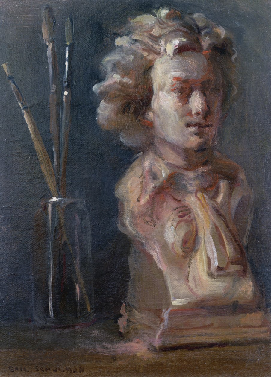 Boya Fırçalı Beethoven Büstü (1770-1827) by Gail Schulman