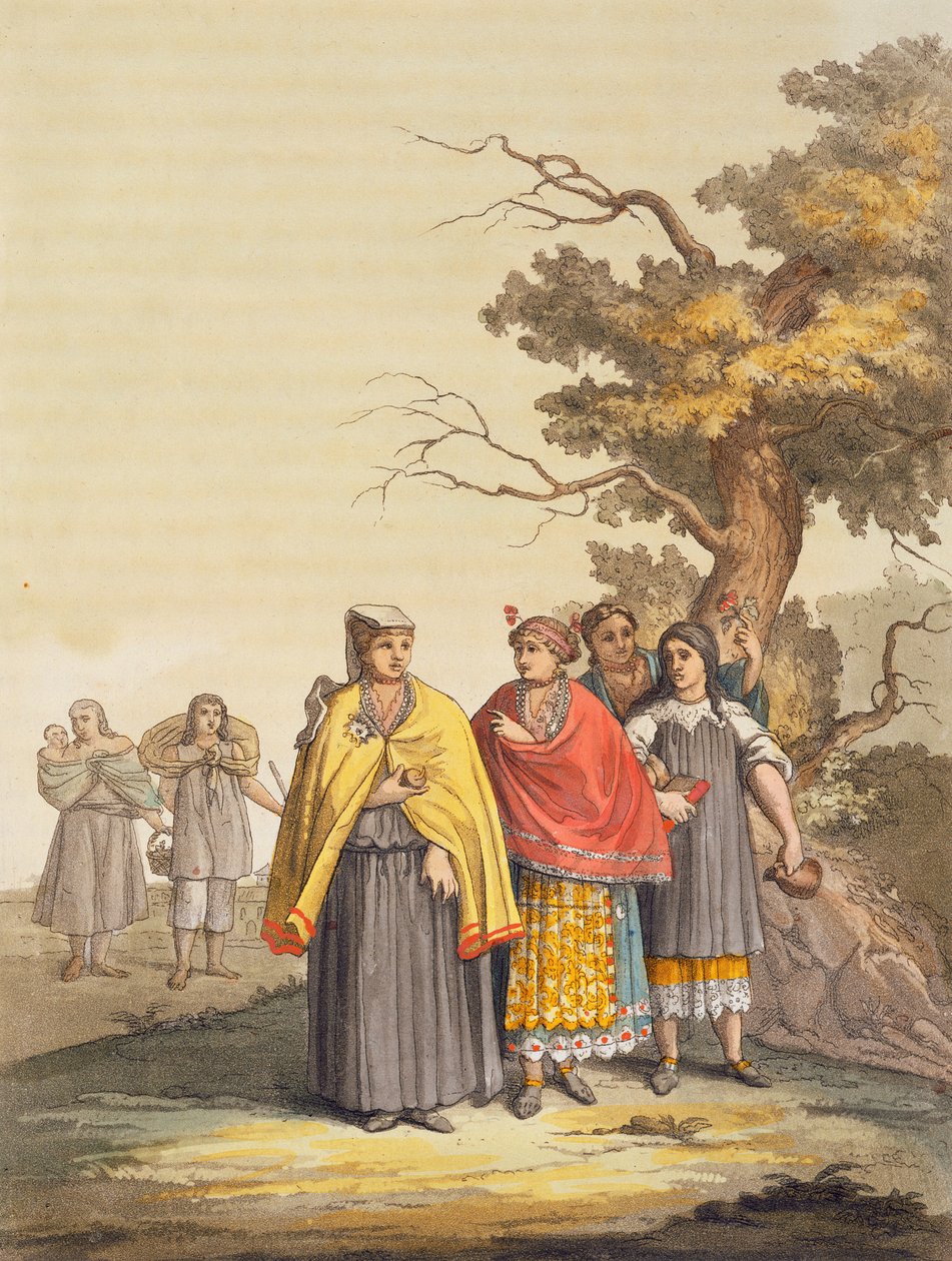 Geleneksel Kostümlü Caciche Kızılderilileri, Nova Granada, Brezilya by Gallo Gallina