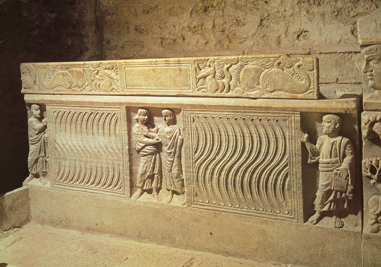 Mahzendeki Saint Marcelle lahiti, MS 5. yüzyıl by Gallo Roman