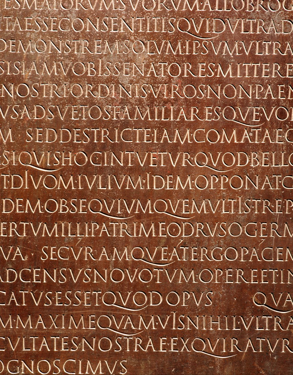 Lyon Tablet (detay), MS 48 dolayları (bronz) by Gallo Roman